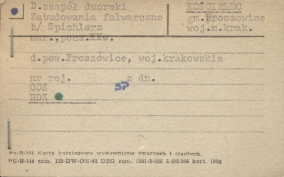 zespół dworski zabudowa folwarczna - spichlerz, skan 1