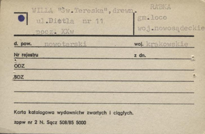 willa Św. Tereska, skan 1