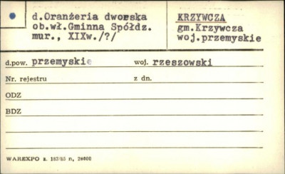 oranżeria dworska, skan 1