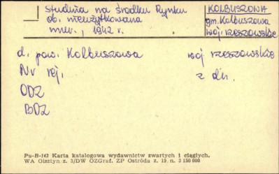 studnia na środku rynku, ob. nieużytkowana, skan 1