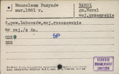 mauzoleum Puzynów, skan 1