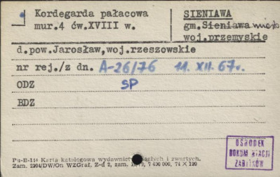 kordegarda pałacowa, skan 1