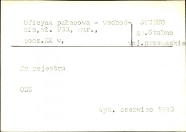 oficyna pałacowa - wschodnia, skan 1