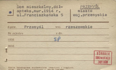 dom mieszkalny, apteka, skan 1
