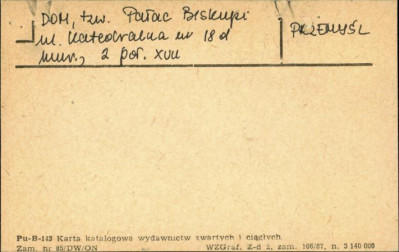 dom tzw. Pałac Biskupi, skan 1