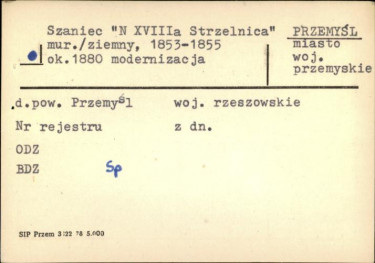 szaniec N XVIIIa Strzelnica, skan 2