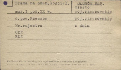 brama na cmentarz kościelny, skan 1