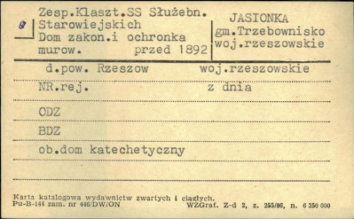 dom zakonny i ochronka - zespół klasztorny służebniczek NMP (starowiejskich), skan 1