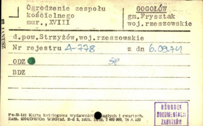 ogrodzenie zespołu kościelnego, skan 1