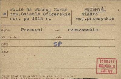wille na Winnej Górze tzw. Osiedle Oficerskie, skan 1