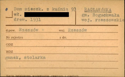 dom mieszkalny z kuźnią, skan 1