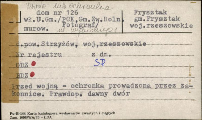 dwór lub ochronka, dom, skan 1