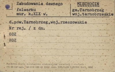zabudowania dawnego folwarku, skan 1