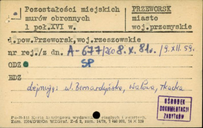 pozostałości miejskich murów obronnych, skan 1