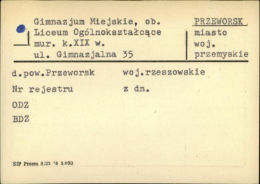 gimnazjum miejskie, ob. liceum ogólnokształczące, skan 1