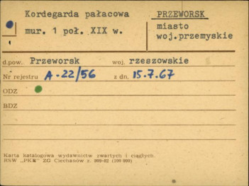 kordegarda pałacowa, skan 2