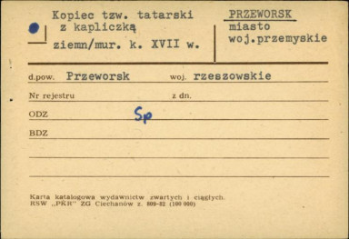kopiec tzw. tatarski z kapliczką, skan 2