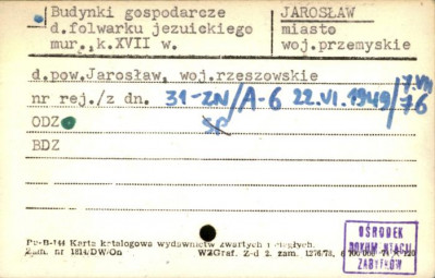 budynki gospodarcze d. folwarku jezuickiego, skan 1