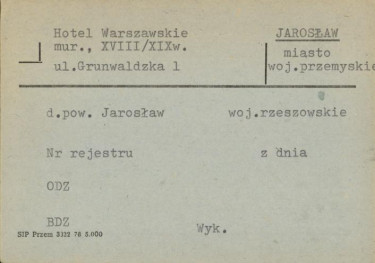 hotel Warszawski, skan 1