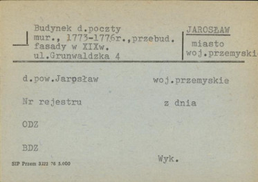 budynek d. poczty, ob. sklepy i mieszk., skan 1