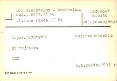 dom mieszkalny - kamienica, skan 1