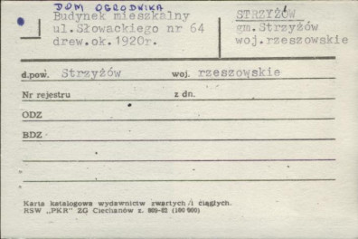 dom ogrodnika, budynek mieszkalny, skan 1