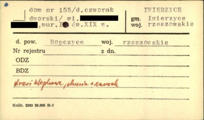 dom (d. czworak dworski), skan 1