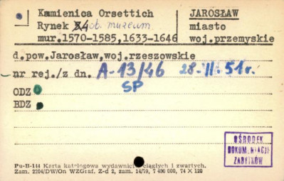 kamienica Orsettich, ob. muzeum, skan 1