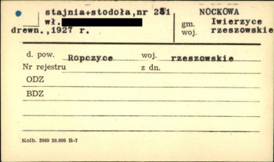 stodoła ze stajnią, skan 1