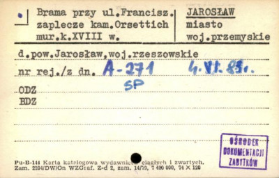 brama, zaplecze kam. Orsettich, skan 1