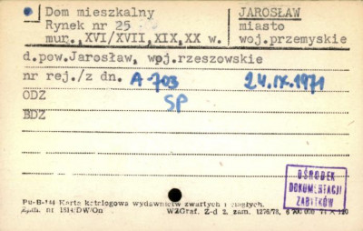 dom mieszkalny, ob. Dom Turysty, skan 1