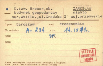 tzw. browar, ob. budynek gospodarczy, skan 1