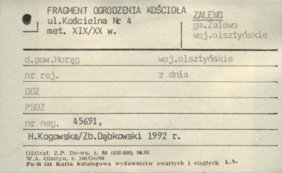 fragment ogrodzenia kościoła, skan 1