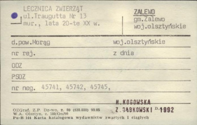 lecznica zwierząt, skan 1