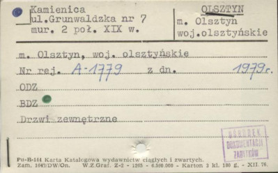 kamienica, skan 1