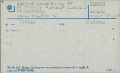 budynek mieszkalny IV /w zespole budynków d. młyna/, skan 1