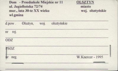 dom - przedszkole miejskie nr 11, skan 1