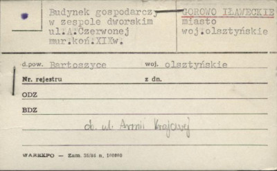 budynek gospodarczy w zespole dworskim, skan 1