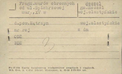 fragm. murów obronnych, skan 1