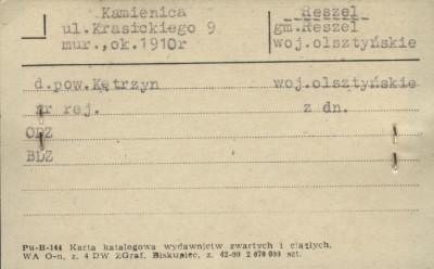 kamienica, skan 1