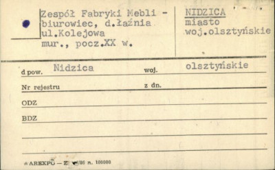 zespół fabryki mebli - biurowiec, d. łaźnia, skan 1