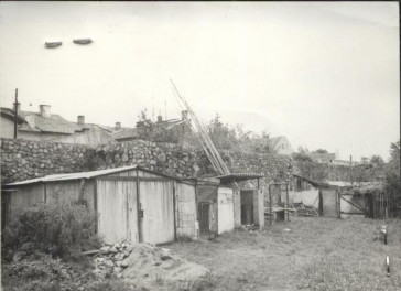 odcinek murów wzdłuż ul. Wąskiej (od zewnątrz), skan 2