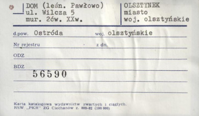 dom (leśn. Pawłowo), skan 1