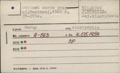 odcinek murów, skan 1