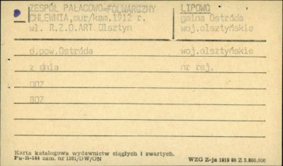 zespół pałacowo-folwarczny - chlewnia, skan 1
