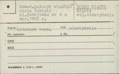 dom - d. pałacyk właściciela fabryki, skan 1