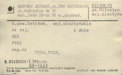 budynek gazowni, ob. dom mieszkalny, skan 1