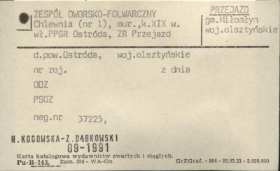 chlewnia - zespół dworsko-folwarczny, skan 1