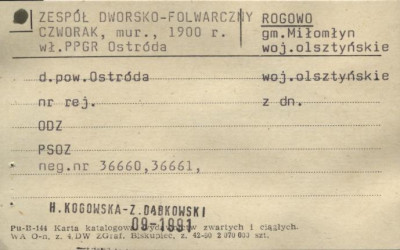 czworak - zespół dworsko-folwarczny, skan 1