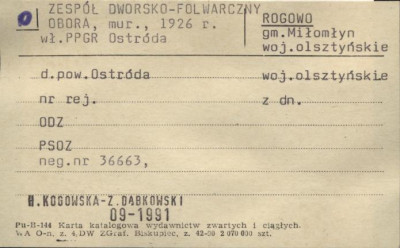 obora - zespół dworsko-folwarczny, skan 1